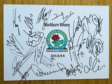 Hand Signed A4 Team Sheet -