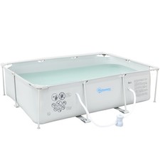 Outsunny steel frame swimming - steel,