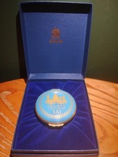 Halcyon Days Enamels Trinket Box Thames TV 21st Anniversary Limited Edition Mint
