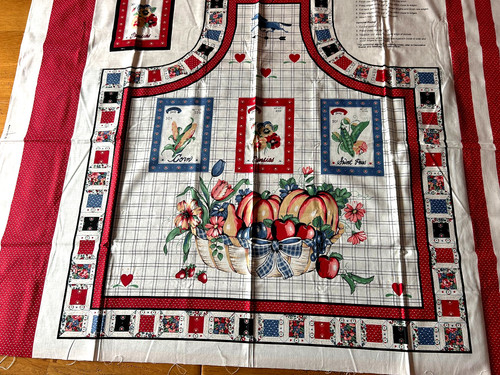 Adult apron with - with, pocket