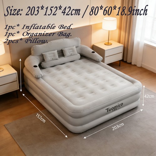 Inflatable high raised double - high,