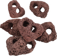 6pcs Aquarium Lava Rock Fish