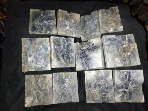 Antique lead soldier moulds - lead,