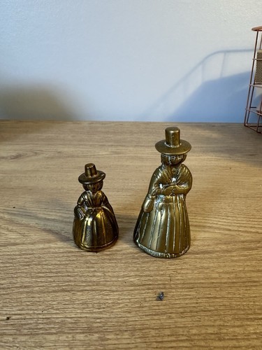 Vintage crinoline lady brass - vintage,