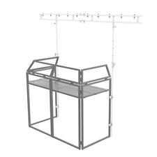 Ultimax DJBoothGP-WH White Overhead Kit Goal Post System for Equinox Gorilla