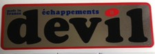 DEVIL EXHAUST DECAL 2 145MM X 45MM