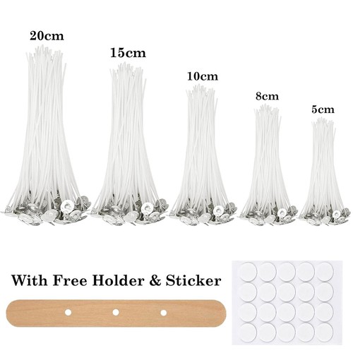 Long tabbed pre waxed candle - tabbed,