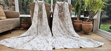 FLORAL EMBROIDERED LINED CURTAINS BY PRESTIGIOUS 81" DROP BY 48" WIDTH