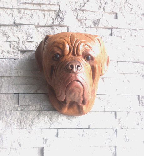 Large painted stone - painted,