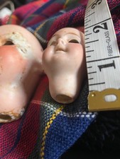 Bisque doll head only 2 - ,