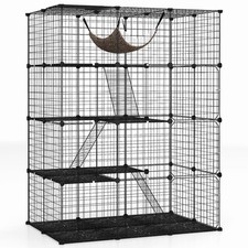COSTWAY 4 Tier Cube Cat Cage