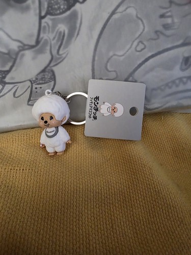 White monchhichi figure mascot - white,