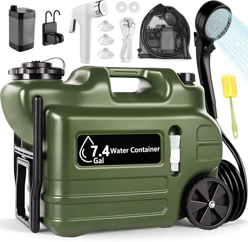 Camping shower kit with - shower,
