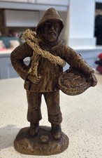 Vintage Fisherman Figurine