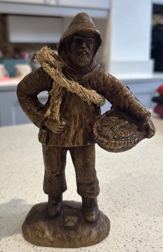 Vintage fisherman figurine - vintage,