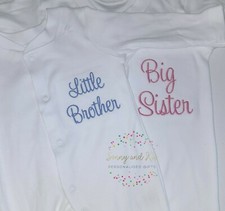 Personalised Baby grow, Big