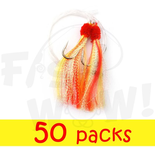 50pks shrimp fly rig - shrimp,