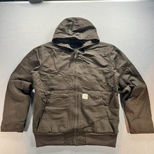Carhartt J140 Firm Duck Flannel-Lined Active Jacket Loose Fit Men’s S (Fits M)