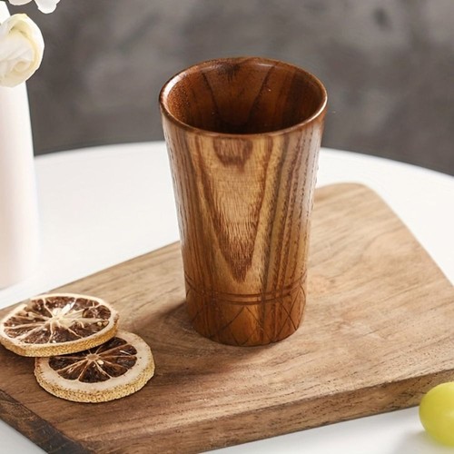 1pc japanese style wooden - wooden, mug
