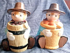 Two WINDY MILLER Camberwick Green Marmalade & Jam Preserve Pots Windmill Bakery