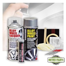 Alloy Wheel Repair & Refurb Kit For Bedford Complete Pro DIY Paint Silver