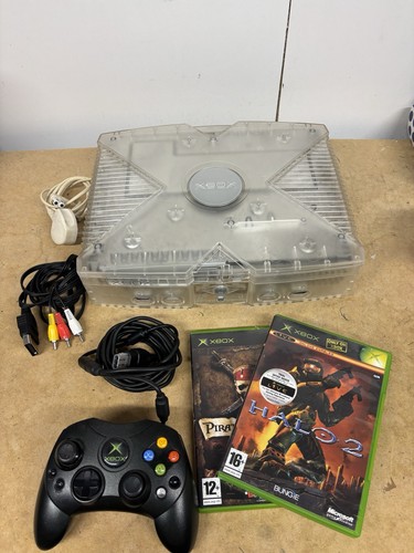 Xbox original crystal console - xbox,