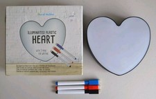 Light Box Plastic Heart Write Your Own Message Box