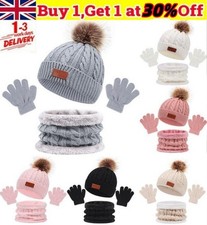 3PCS/set Kids Hat Scarf Gloves