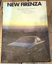 VINTAGE VAUXHALL NEW FIRENZA CAR BROCHURE GOOD CONDITION FOR AGE
