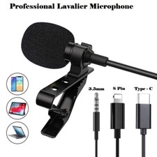 Lavalier Lapel Microphone Mini