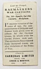 Carreras-(Black Cat Cigarette Cards) - War Cartoons-Pick the cards you need