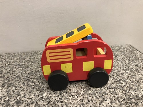 Elc chunky wooden red fire - elc,