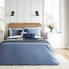 Blue White Striped Duvet Cover