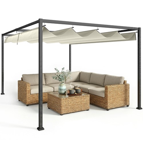 Outsunny 4x3m pergola gazebo - outsunny,