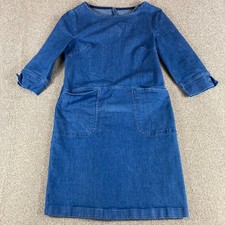 Boden Dress Size 8R Blue Amber