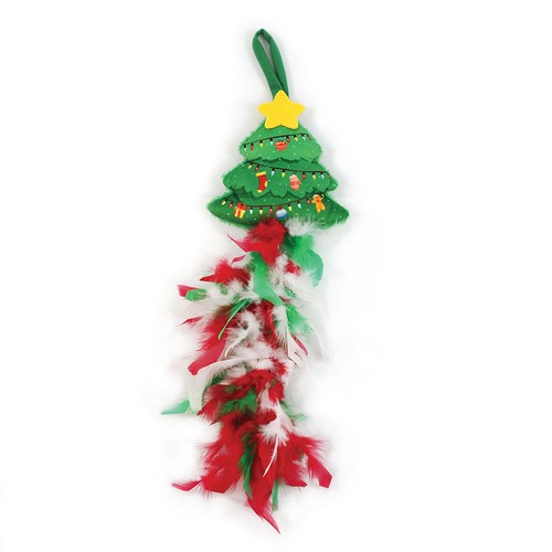 Happy pet christmas tree - christmas, cat