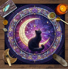 Black cat pagan wiccan altar - cat,