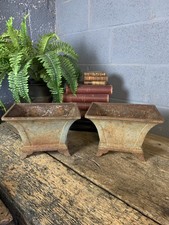 Antique Vintage PAIR Cast Iron