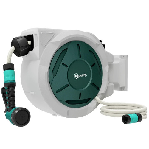 Outsunny retractable hose reel - hose,