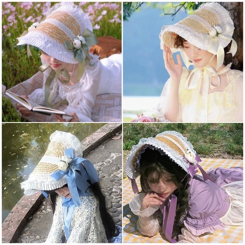 Victorian tea party sun hat - tea,