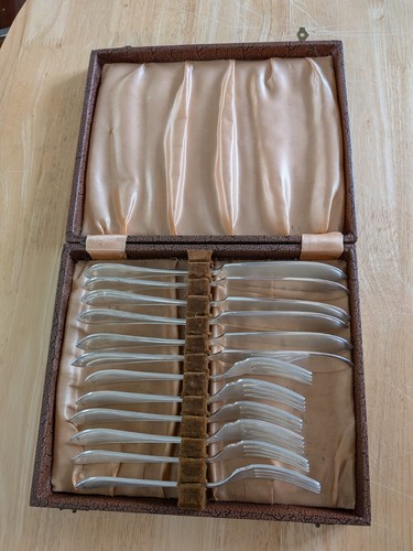 Epns silver plate fish cutlery - epns,
