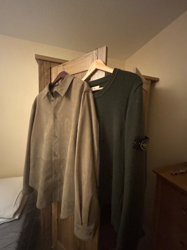 Leather jacket and stone - jacket,