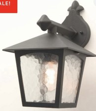 Elstead BL2 York Black Outdoor Wall Down Light Spares or Repairs 