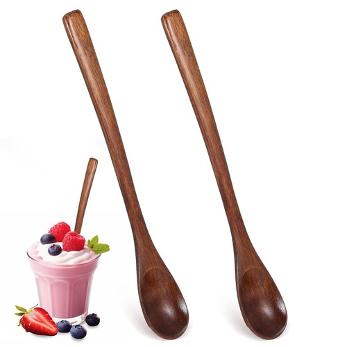 2pcs small wooden spoons for - spoons,