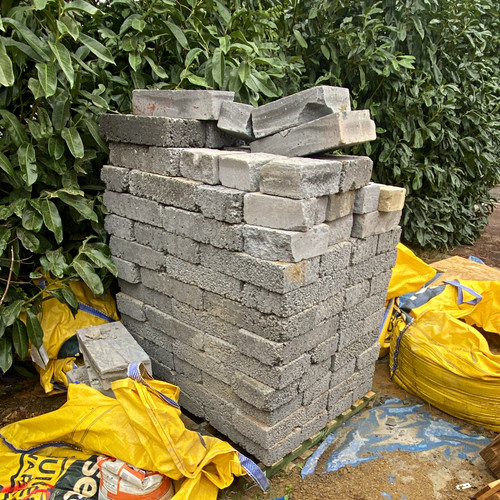 Grey rectangular concrete - rectangular,