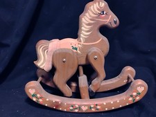 Vintage Wooden Painted Rocking