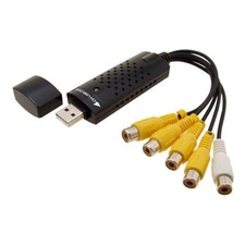 4 Channels Good USB RCA DVR CCTV Surveillance Video Capture by Easycap