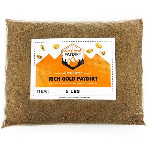 Gold paydirt unsearched - lb,