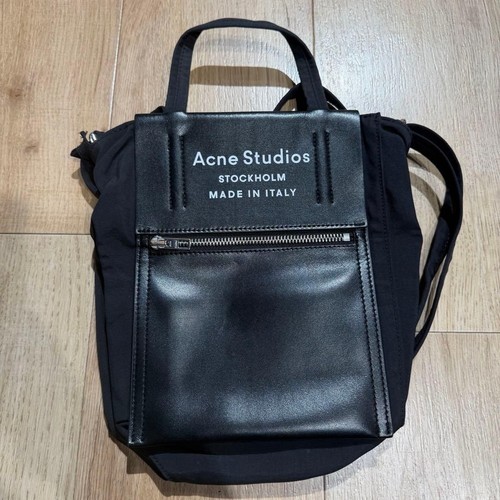 Acne studios nylon leather - acne,