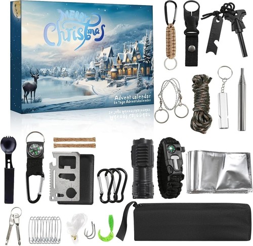 Survival gear kit - 24-in-1,